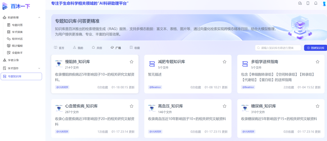 专题知识库·共创：和课题组共建一座可复用的资料库